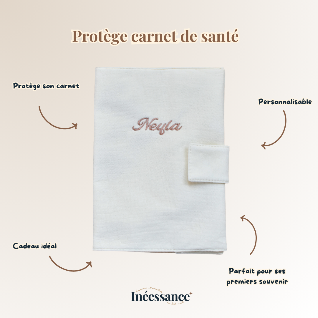 Protège carnet de santé Intemporel - Personnalisable