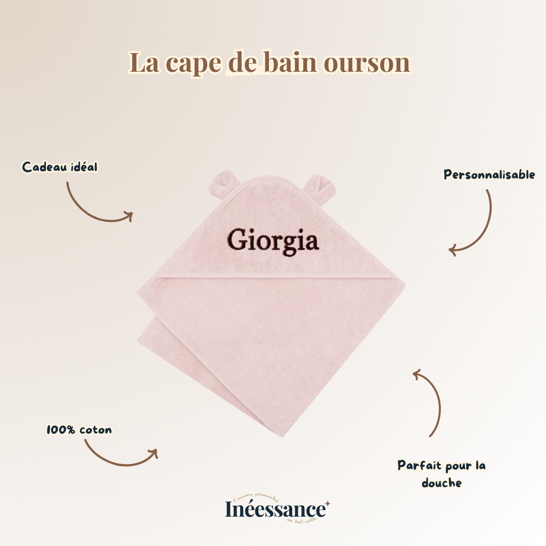 Cape de bain - Ourson XXL